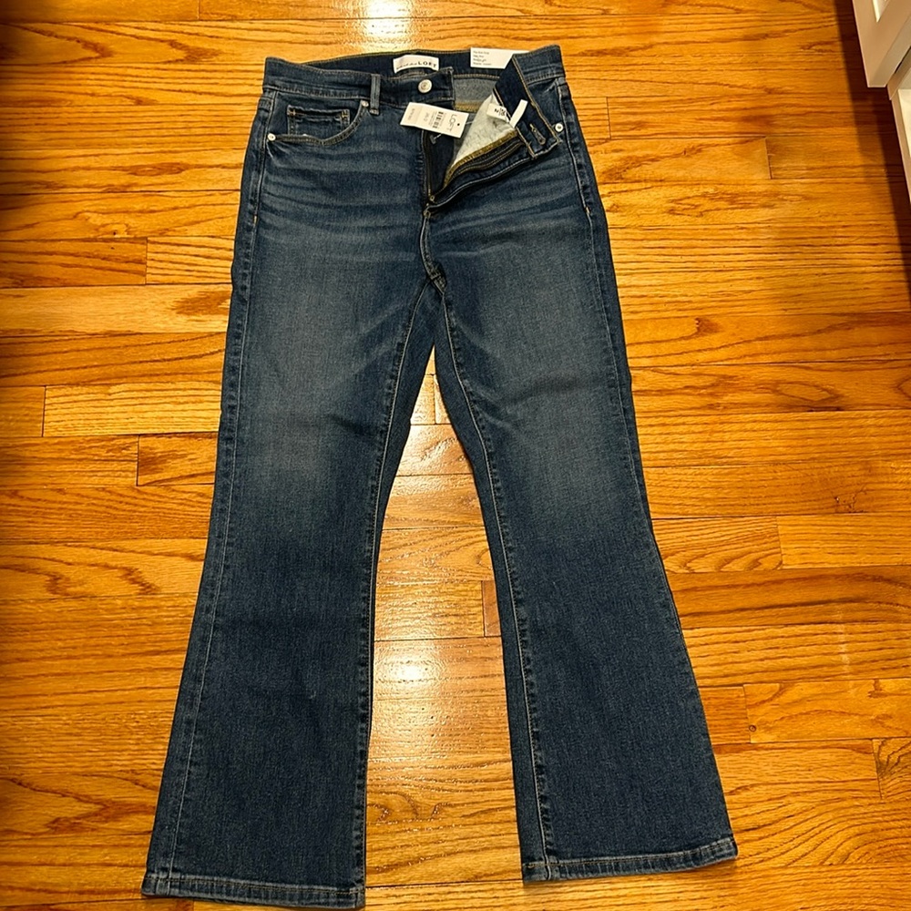 Loft The Kick Crop High Rise Jean.